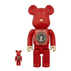 Make Art Not War 100%/400% Be@rbrick x Shepard Fairey