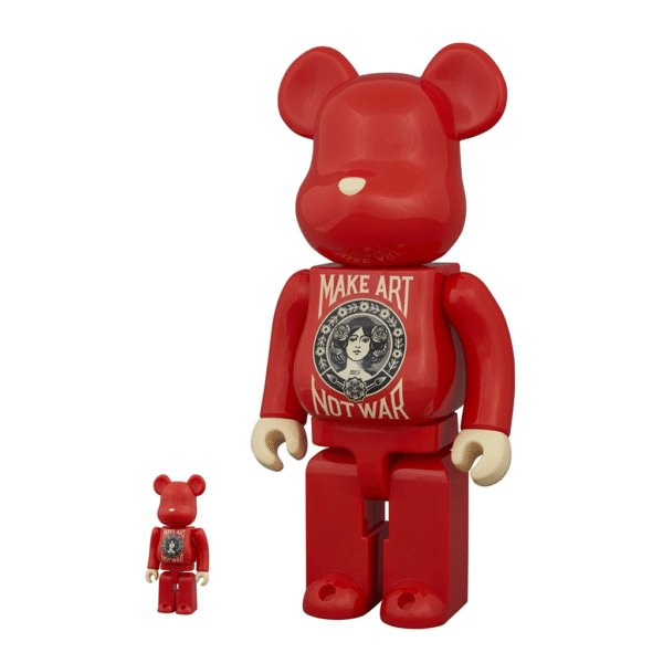 Make Art Not War 100%/400% Be@rbrick x Shepard Fairey - Imagen 3