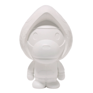 Baby Milo Shark Hoodie (Blanco) x BAPE