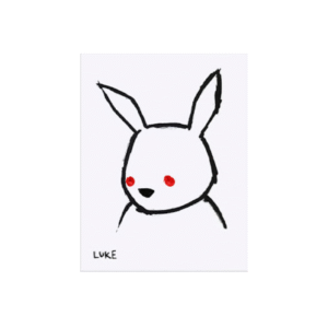 Luke Chueh Bunny Face Hand Embellished