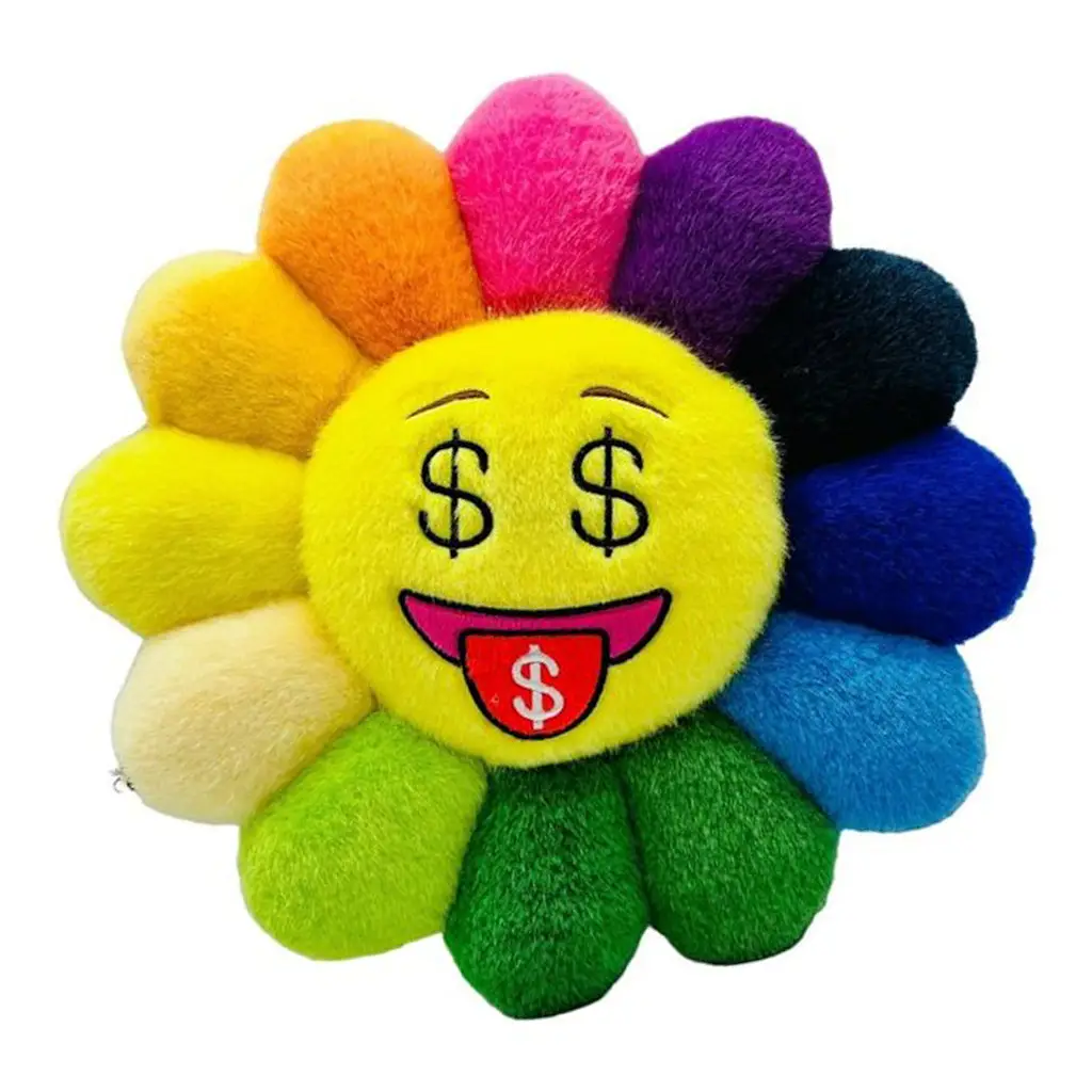 Rainbow Flower Money Cushion Cojín x Takashi Murakami