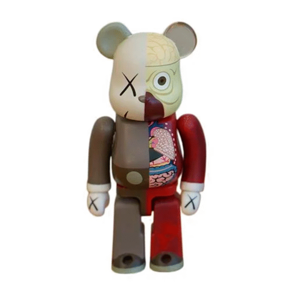 KAWS Bearbrick Dissected 100% Café