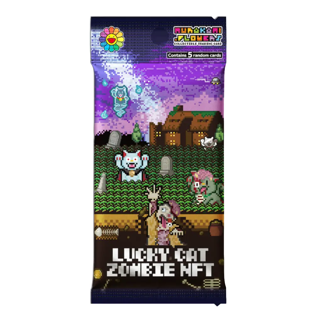 Lucky Cat Zombie NFT Trading Cards x Takashi Murakami